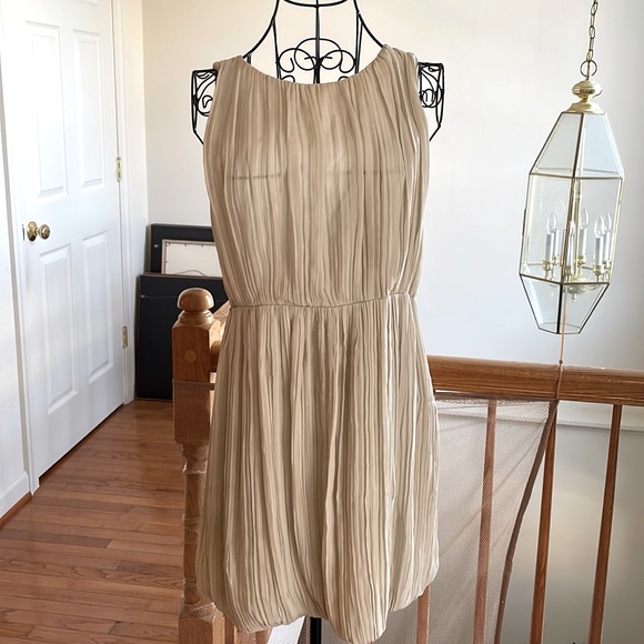 Theory Pleated Silk Dress - Picture 1 of 8